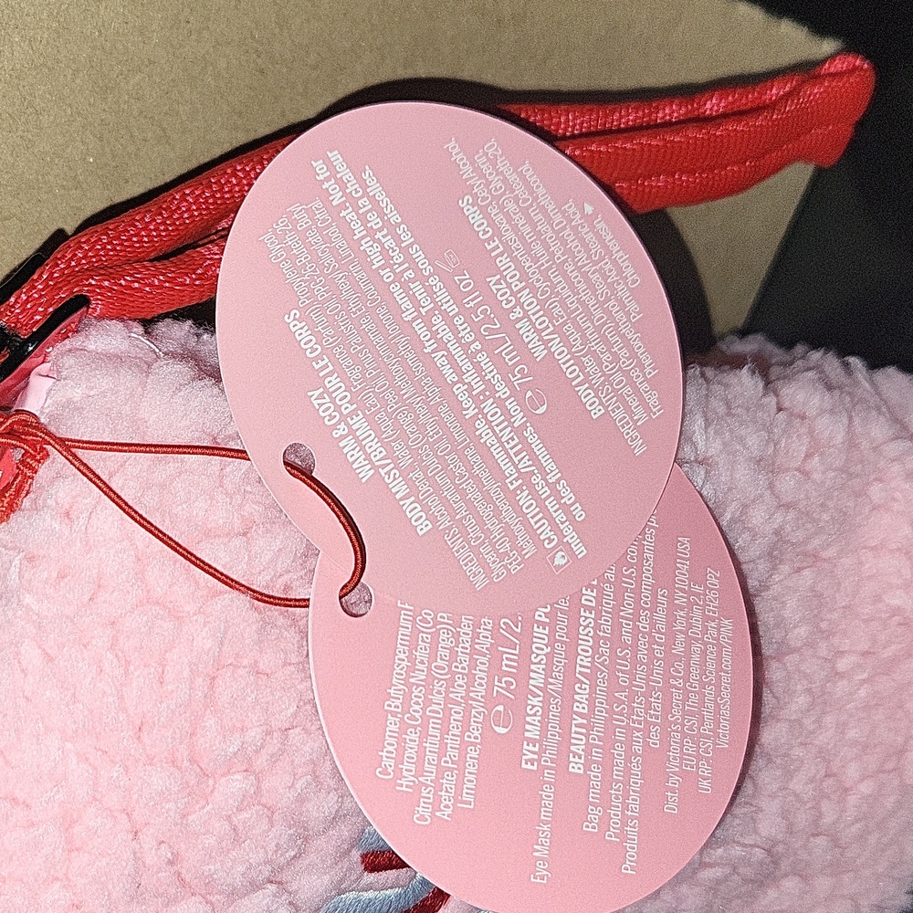 VS Pink Warm & Cozy The Perfect Gift Eye Mask, Mini Mist & Mini Body Lotion NWT - Picture 4 of 9
